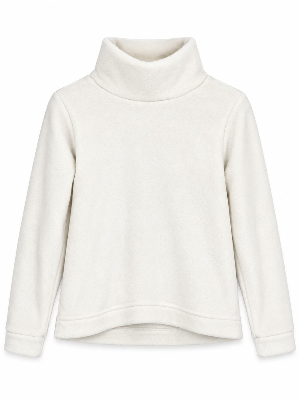 Dudley Stephens Park Slope Turtleneck Vello Fleece Cream M